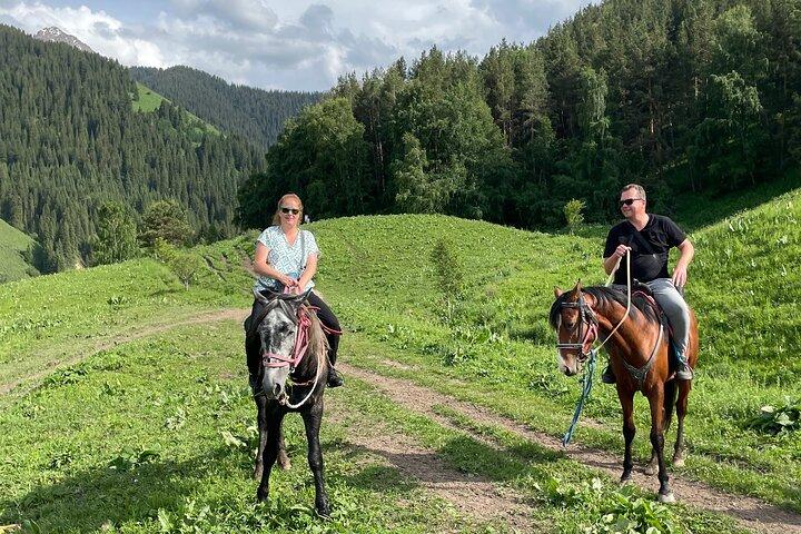 Scenic Horse Ride in Chon Kemin Valley with Ancient Burana Tower
