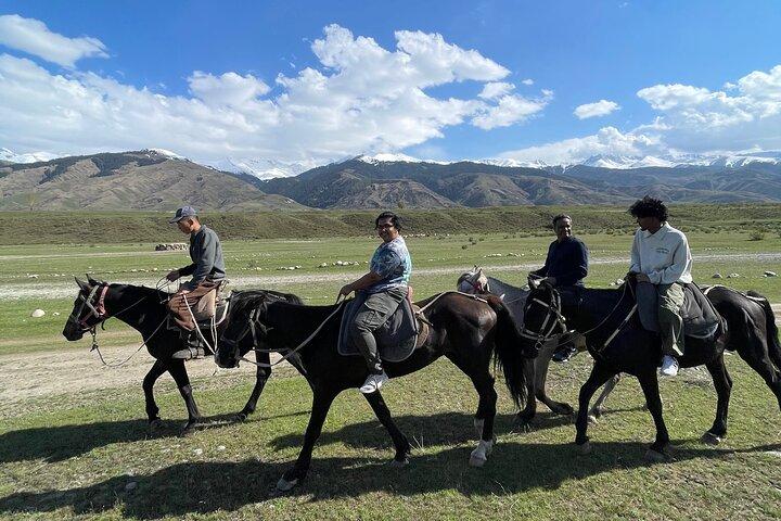Scenic Horse Ride in Chon Kemin Valley with Ancient Burana Tower