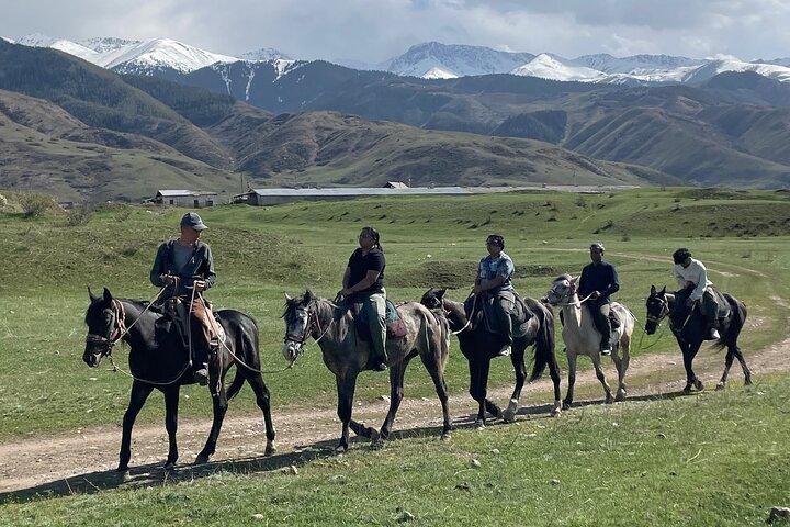 Scenic Horse Ride in Chon Kemin Valley with Ancient Burana Tower