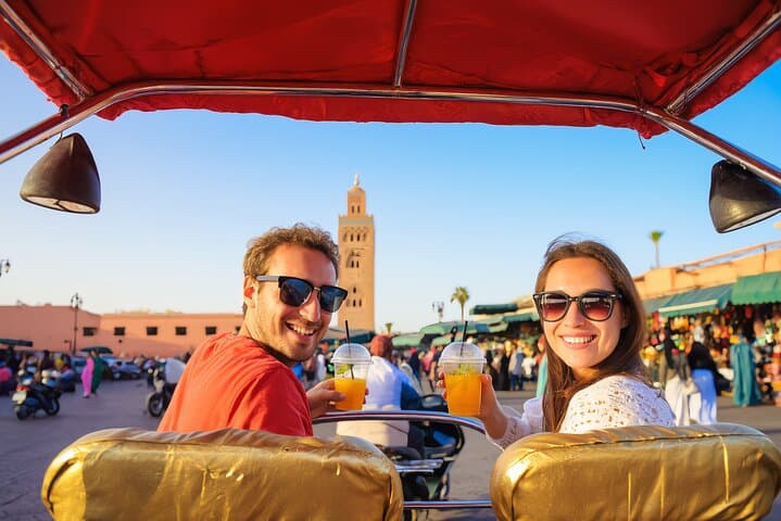 Tuk Tuk Marrakech Private Tour with Pickup & Audio Guide Ride