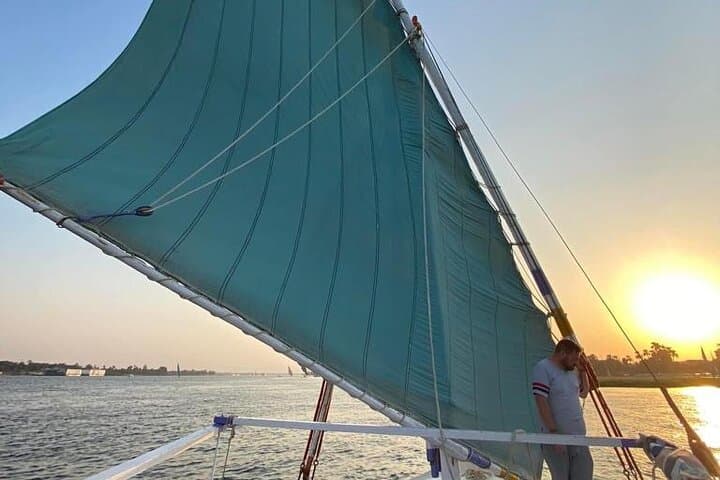 Amazing sunset Felucca Boat Trip Luxor Authentic Nile Experience