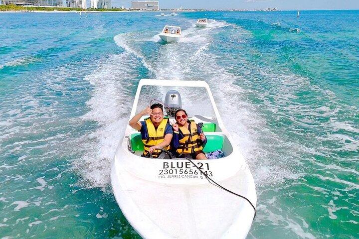 Speedboat and Snorkel Cancun Adventure with Transportation
