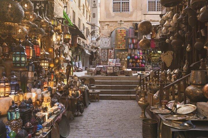 Day Tour of Egyptian Museum, Old Cairo and Khan El Khalili Bazaar in Cairo