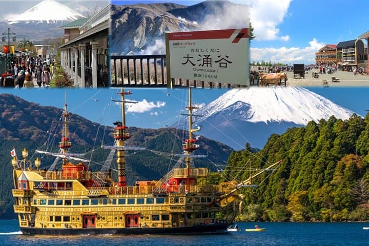 Mt. Fuji 5th St, Hakone Owakudani, Lake Ashi and Gotemba Outlets