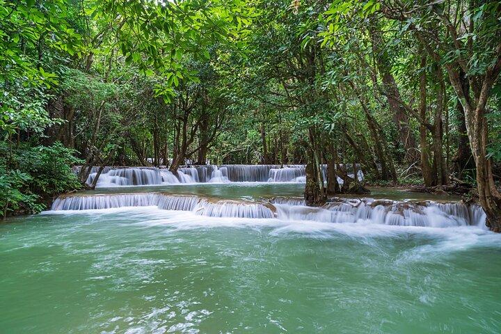 Beauty of Erawan Kanchanaburi waterfall -Private guided tour