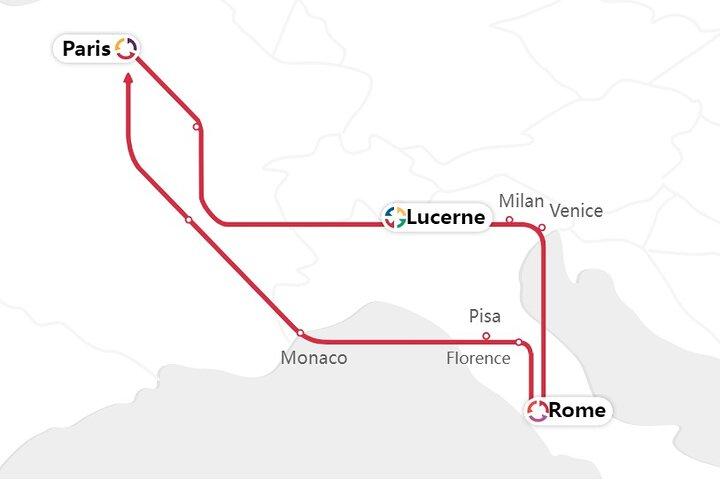 7 Day Italy, France, Switzerland, Monaco Tour from Paris