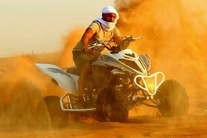 Dubai: Morning Desert Safari Quad Bike Red Dunes Sandboarding