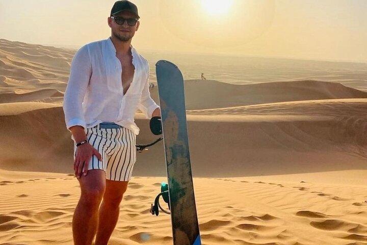 Dubai: Morning Desert Safari Quad Bike Red Dunes Sandboarding