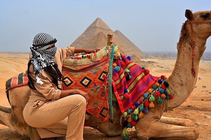 Sunrise Camel Ride, Pyramids Private Tour & Local Breakfast.