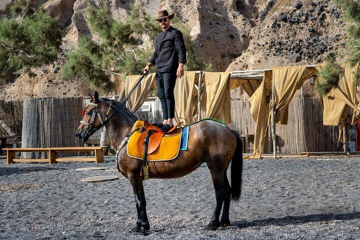 Santorini: Ride a Donkey or a Horse through Volcanic landscapes
