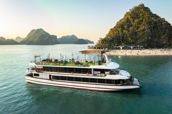 5-Star Ambrose Halong Bay Cruise with Buffet Lunch, Sunset Party