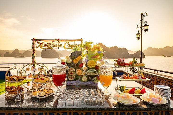 5-Star Ambrose Halong Bay Cruise with Buffet Lunch, Sunset Party