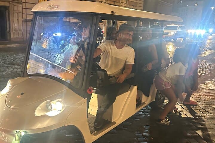 Rome golfcart tour , in the evening with hotel pick-up