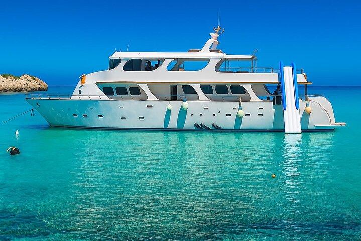 Protaras Turtle LUX Yacht with Slide, Optional BBQ & Transfers