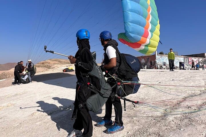 Paragliding From Marrakech In Agafay Desert With Transfers