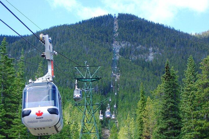 Banff Gondola Hot Springs Bow Falls and Three Lakes tour