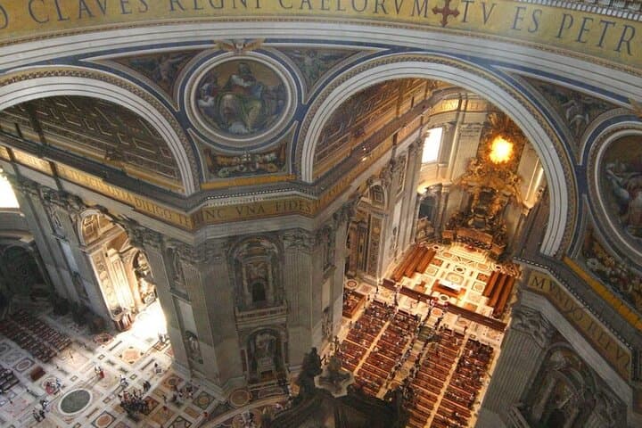 Rome:St Peters Basilica Underground Tour With Dome Climb