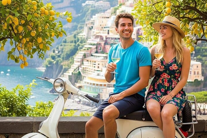 Private Tour: Amalfi Coast by Vintage Vespa from Naples