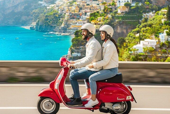 Self driven private audioguided Amalfi Coast Vespa Tour