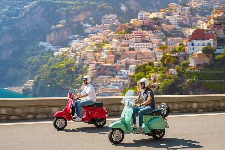 Self driven private audioguided Amalfi Coast Vespa Tour