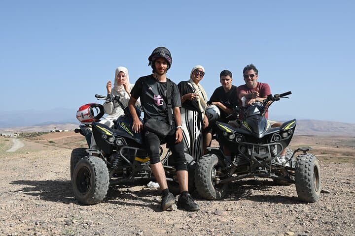 Agafay Desert Sunset Quad Ride, Dinner & Fire Show from Marrakech