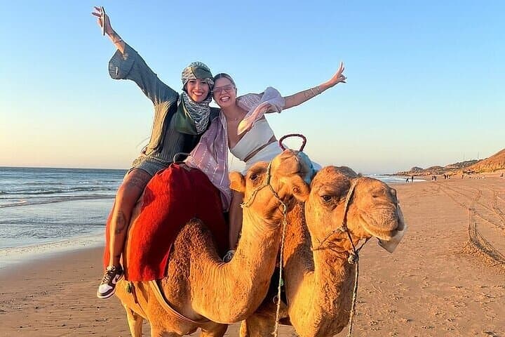 AgadiR: Sandboarding Guided Group Experience & Sunset Camel Ride