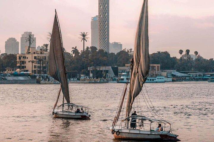 Private Giza Pyramids Half Day Tour and Felucca Ride on the Nile
