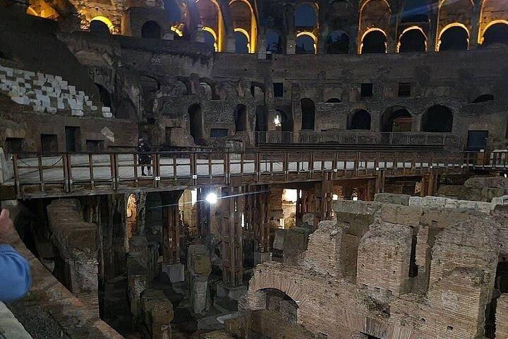 Colosseum By Night Underground and Arena Access Tour