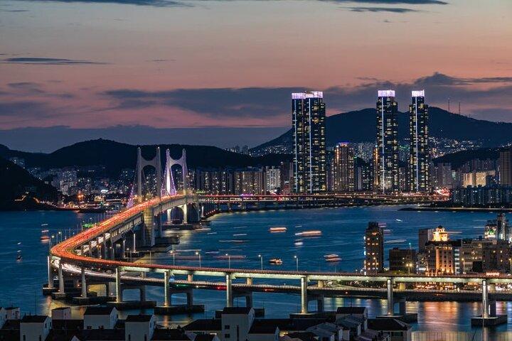 Busan Night Tour with Cruise & Fireworks Show