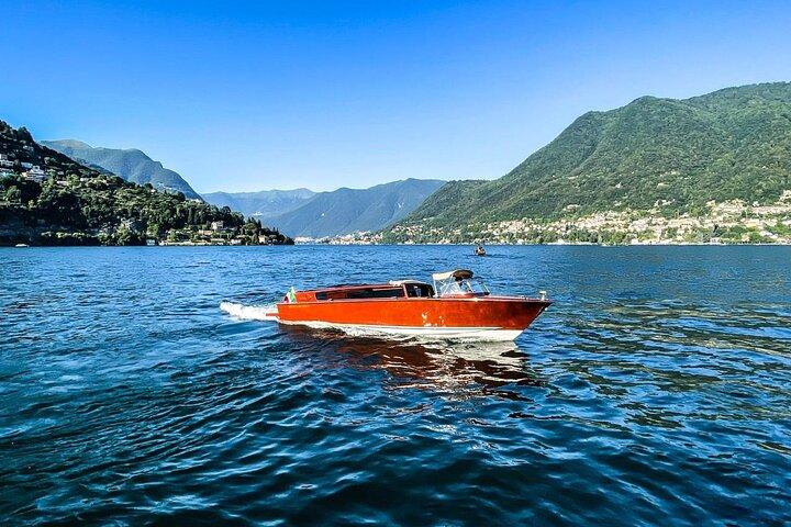 Private Cruise on Lake Como with Luxury Wooden Taxi Boat