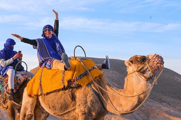 Marrakech: Agafay Desert Sunset Camel Ride, Dinner & Fire Show
