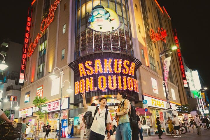 Tokyo: Asakusa Photogenic Night Walk with 1 drink