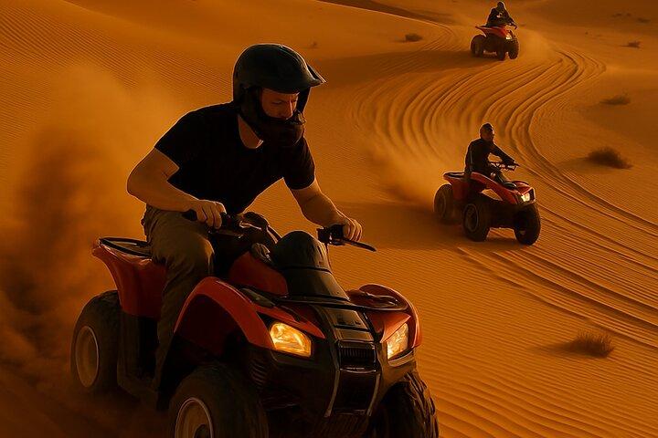 Dubai Red Dunes Sunset Desert Safari with BBQ & Quad Bike