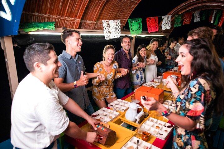 Xoximilco Flaoting Fiesta in Canals of Cancun