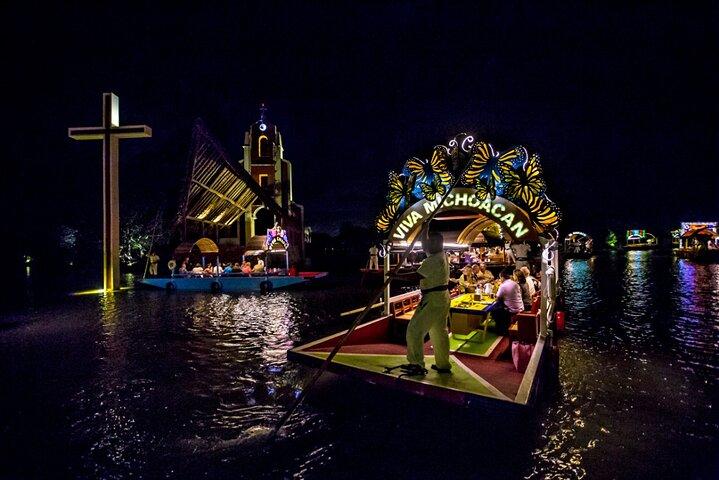 Xoximilco Flaoting Fiesta in Canals of Cancun