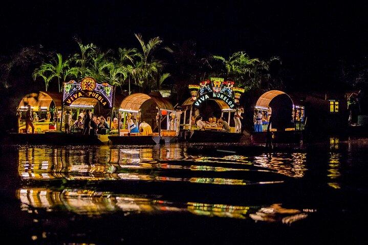 Xoximilco Flaoting Fiesta in Canals of Cancun