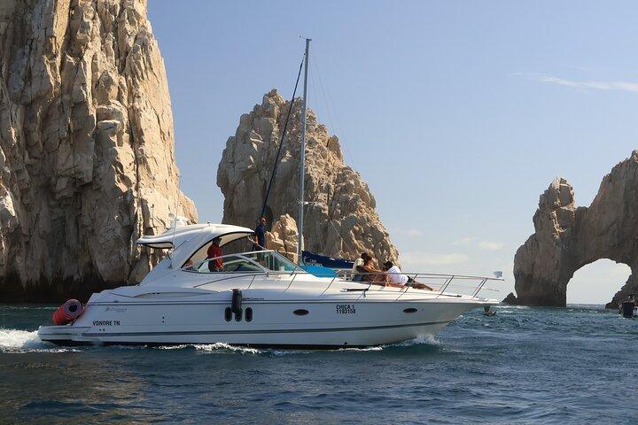 Private 42-foot luxury yacht tour in Los Cabos