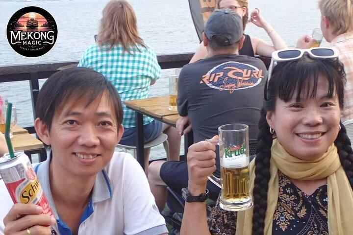 Phnom Penh Sunset Cruise with Unlimited Beer & BBQ Buffet