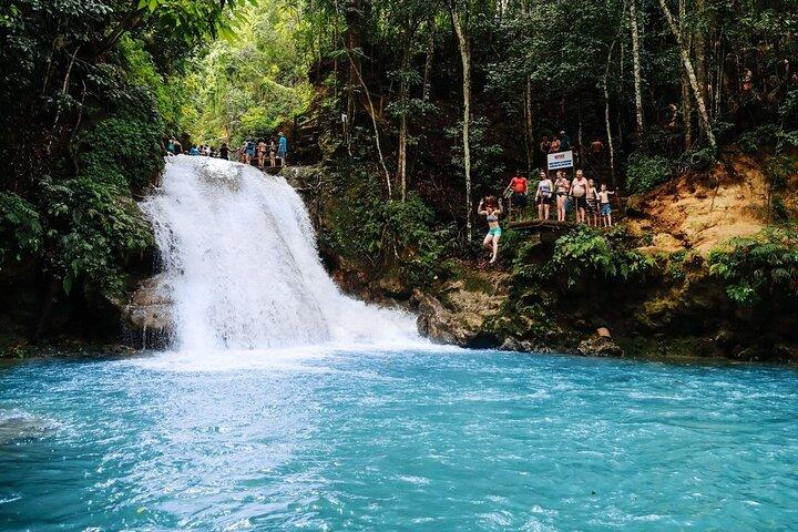 Blue Hole Secret Falls and Dunns River Falls Adventure