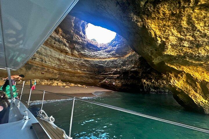 Benagil Caves & Coast from Portimão on an Eco-Friendly Catamaran