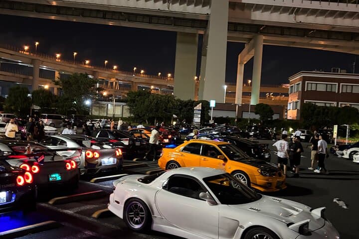 Tokyo: Private JDM R34 Skyline drive & Daikoku PA car meet