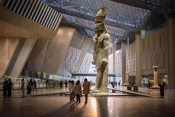 Pyramids, Sphinx & Grand Egyptian Museum , Nile Felucca OR Bazaar