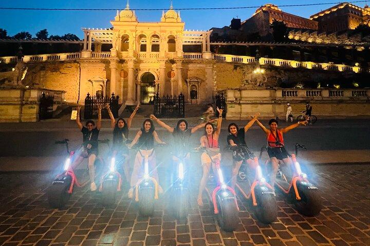 Small-Group Night Tour in Budapest on MonsteRoller e-Scooters