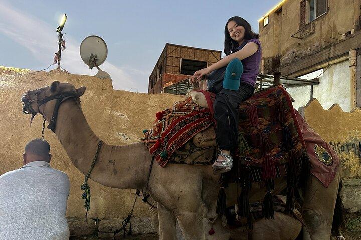 Sunrise Camel Ride at Giza Pyramids, Sphinx with Hotel Pickup