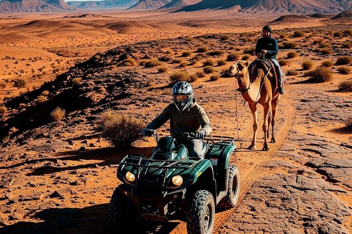 Marrakech: Agafay Desert Tour with Quad, Camel Ride & Dinner