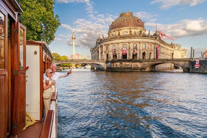 Sightseeing boat tour on a historic ship in Berlin