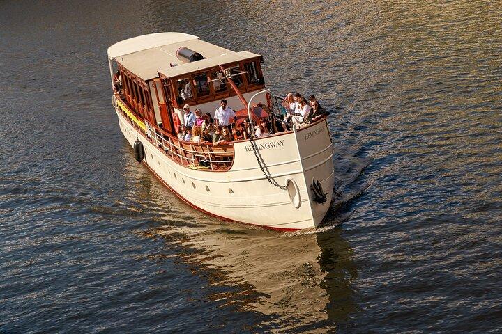Sightseeing boat tour on a historic ship in Berlin