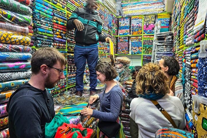 Fashion African Fabric & Souvenir Market Tour