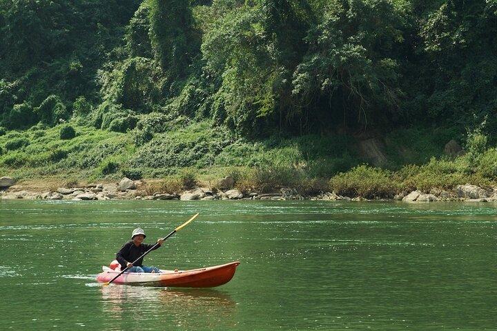 Full Day Mekong River Kayaking and Pak Ou Caves Adventure