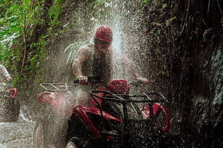 Bali ATV Ride Waterfall,RiceField,River,Kingkong Temple Cave